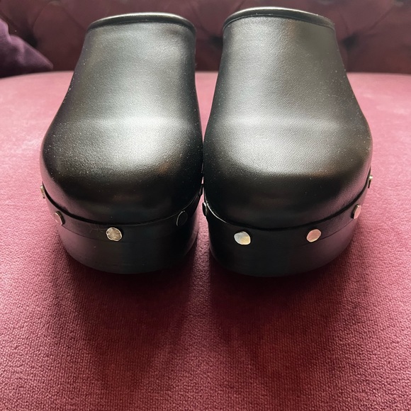 Co. Mule Leather Studded Slides Retail: $795 - Picture 7 of 9